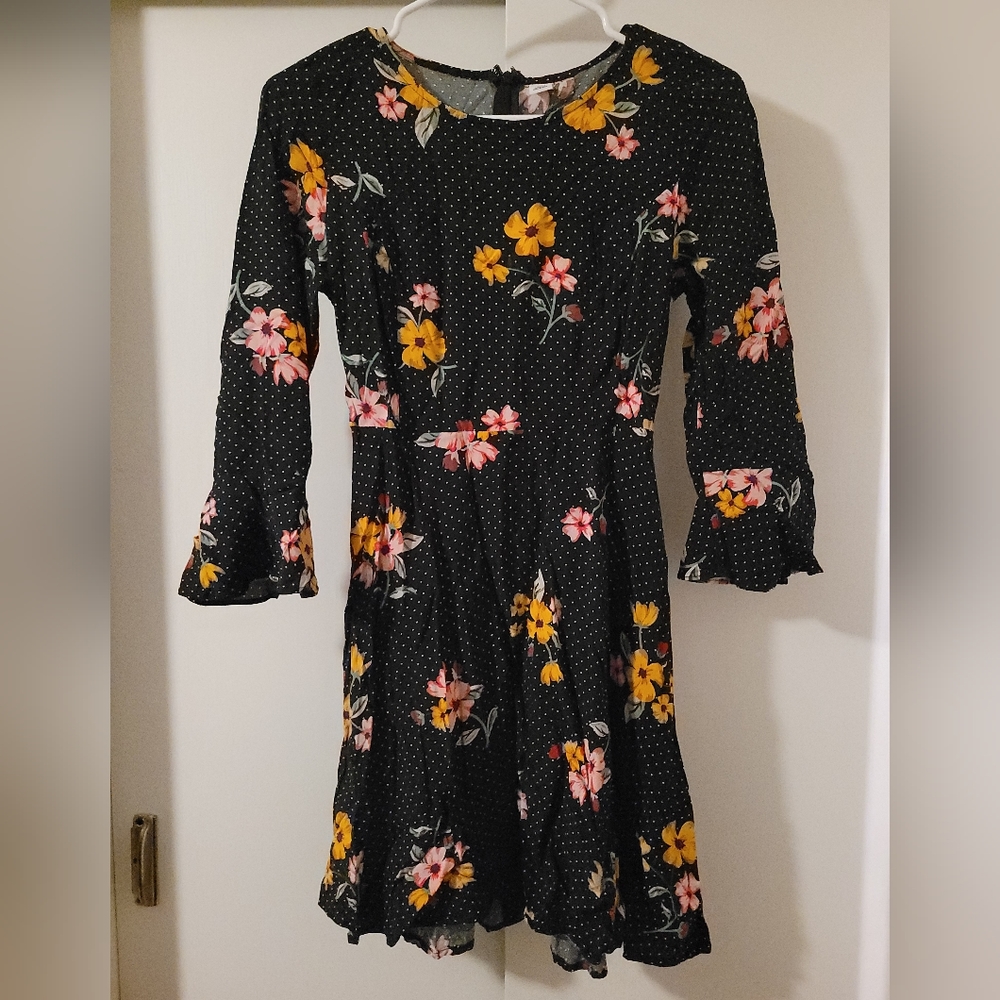 Old Navy Polka Dotted Floral Summer Dress